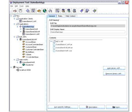 Duke's Bank Modules and Components