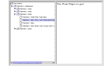 Node with <em> Tag Selected