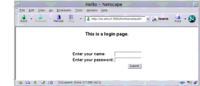 Form-based Login Page