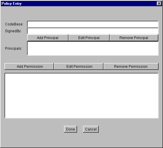 Blank Add Entry Dialog