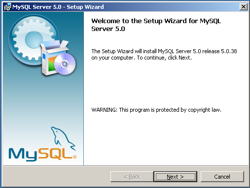 MySQL Enterprise Installer Main Screen
              (Windows)